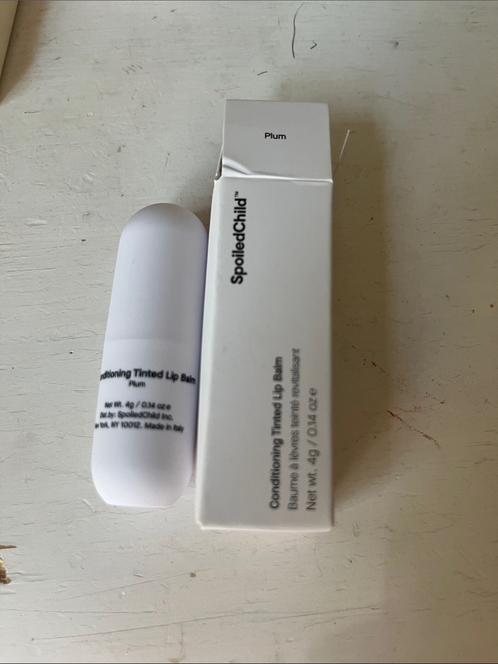 SpoiledChild Conditioning Tinted Lip Balm in Plum